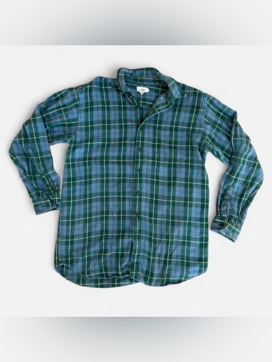 J. Crew Other - J.Crew vintage blue plaid heavyweight cotton button up